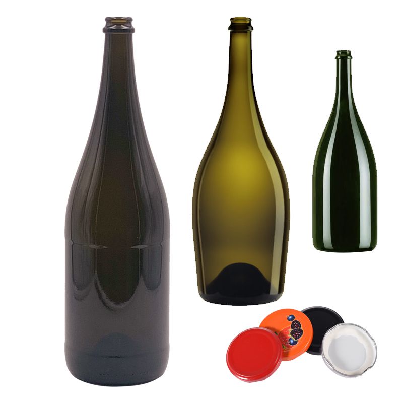 große Champagnerflasche