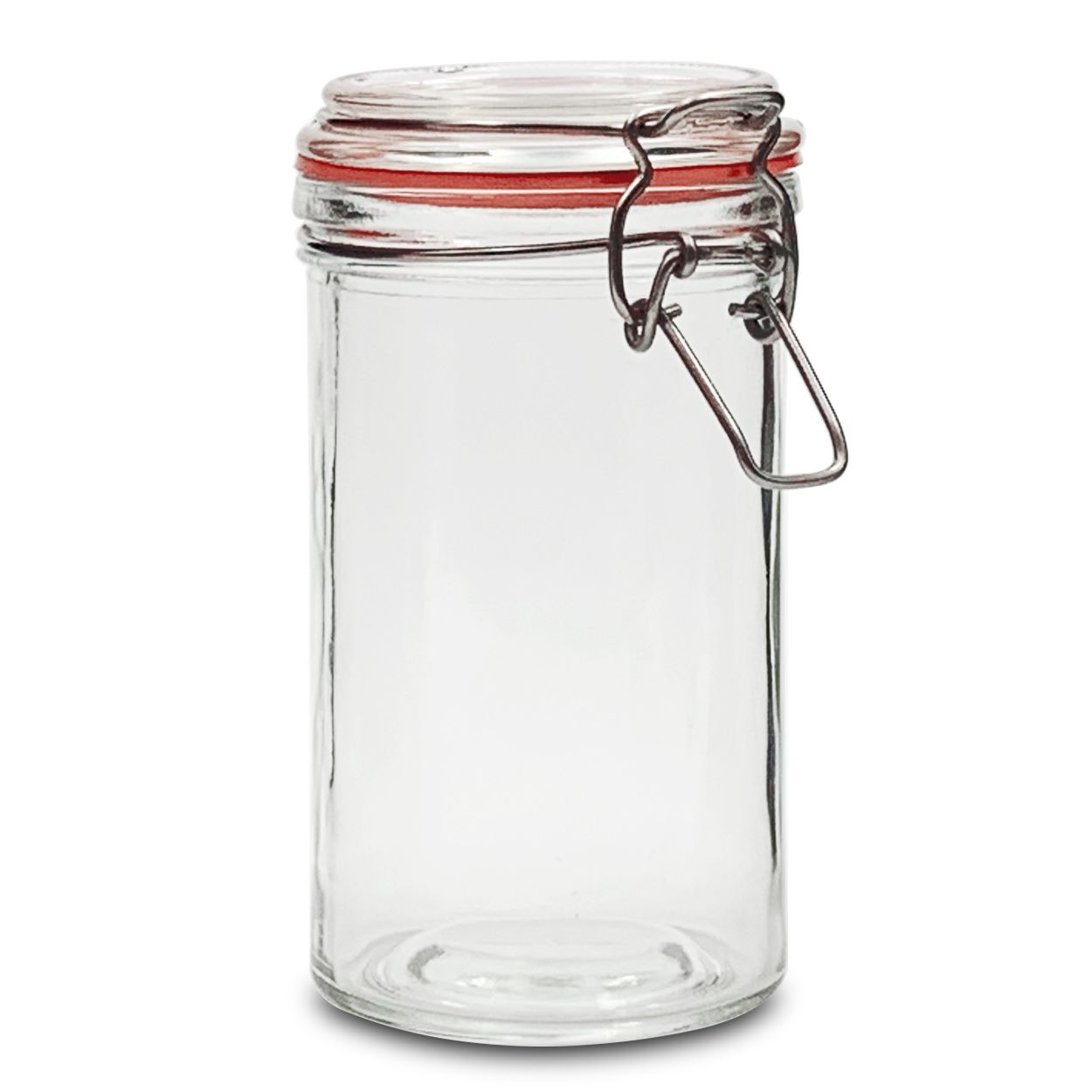 Runde Glasgefäße mit Deckel